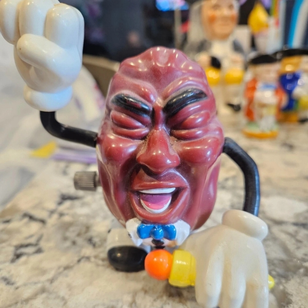 Vintage California Raisin Wind-Up Toy with Moving Parts